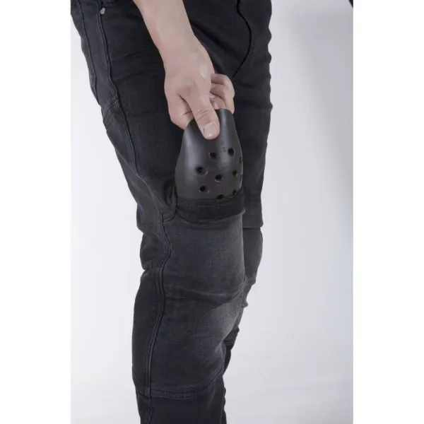 Motobike Jeans 5014 Siyah Aramid Kot Motosiklet Pantolonu resmi