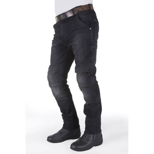 Motobike Jeans 5014 Siyah Aramid Kot Motosiklet Pantolonu resmi