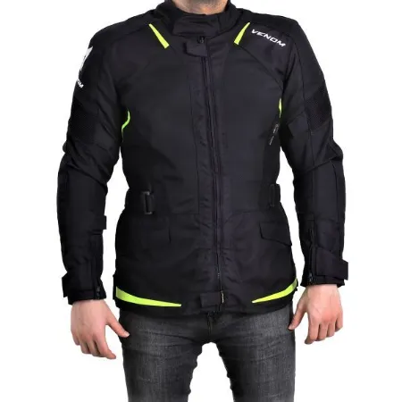 Venom Motosiklet Ceketi City Cordura Mevsimlik Uzun resmi