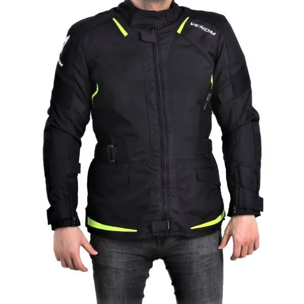Venom Motosiklet Ceketi City Cordura Mevsimlik Uzun resmi