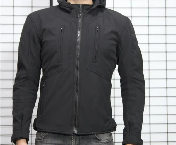 Atlas Rider Softshell Motosiklet Montu Siyah resmi