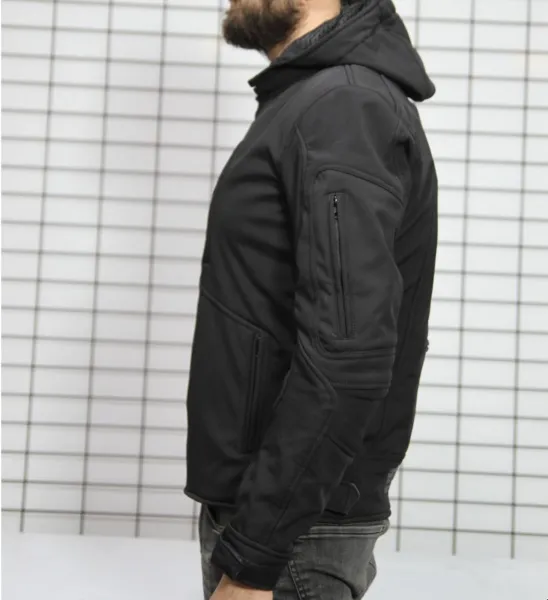Atlas Rider Softshell Motosiklet Montu Siyah resmi