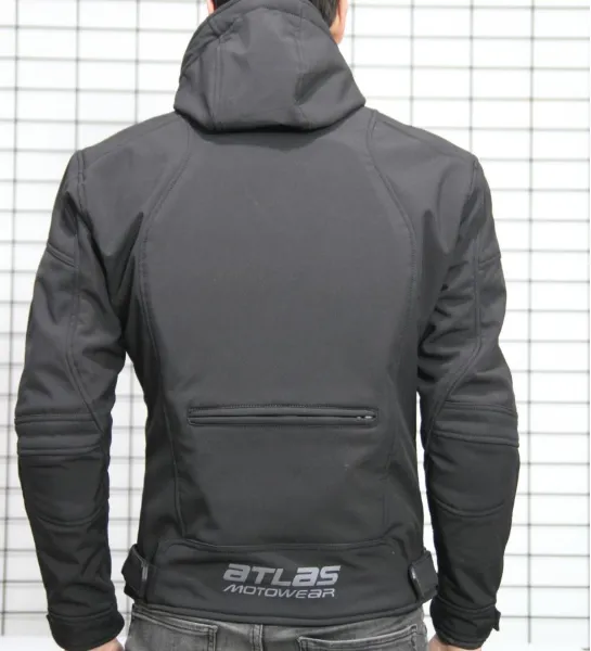 Atlas Rider Softshell Motosiklet Montu Siyah resmi