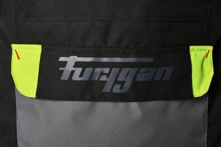 Furygan Apalaches 4 Mevsim Motosiklet Montu Siyah Neon Sarı resmi