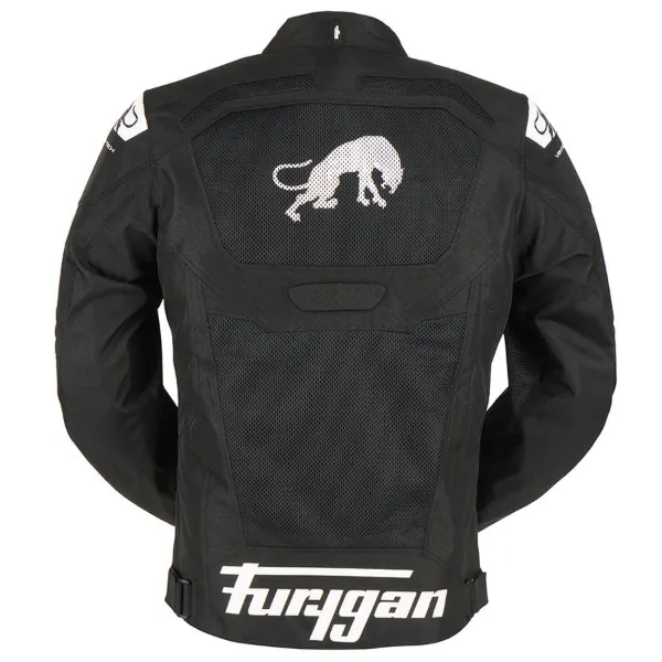 Furygan Atom Vented Evo Yazlık Motosiklet Ceketi Siyah Beyaz resmi
