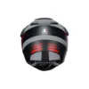 Agv AX-9 Multi Refractive ADV Carbon Motosiklet Kaskı Gri Kırmızı resmi