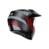 Agv AX-9 Multi Refractive ADV Carbon Motosiklet Kaskı Gri Kırmızı resmi