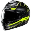 HJC İ71 Iorix MC3HSF Kapalı Motosiklet Kaskı Siyah Neon Sarı resmi