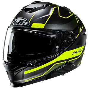 HJC İ71 Iorix MC3HSF Kapalı Motosiklet Kaskı Siyah Neon Sarı resmi