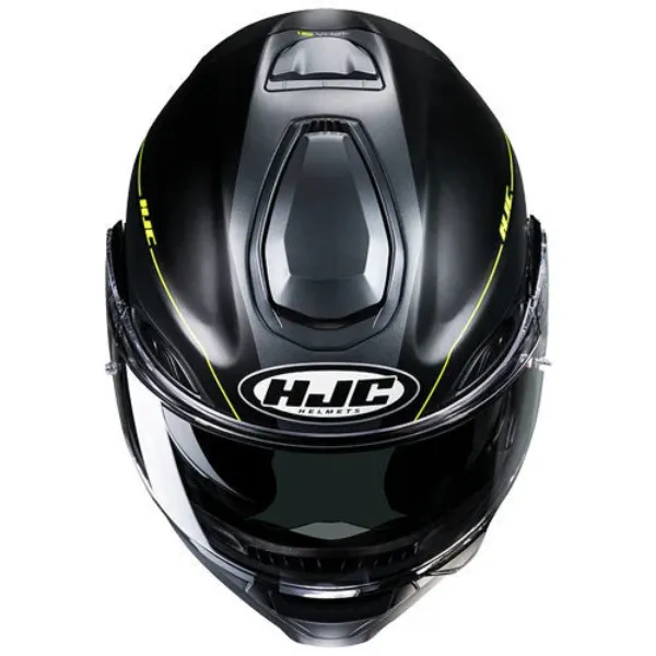 HJC RPHA91 Combust MC3HSF Çene Açılır Motosiklet Kaskı Neon Sarı Siyah resmi