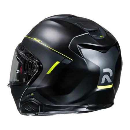 HJC RPHA91 Combust MC3HSF Çene Açılır Motosiklet Kaskı Neon Sarı Siyah resmi
