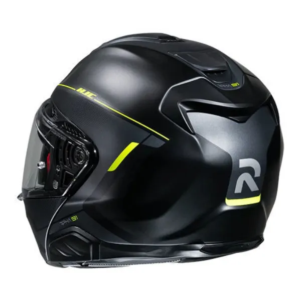 HJC RPHA91 Combust MC3HSF Çene Açılır Motosiklet Kaskı Neon Sarı Siyah resmi