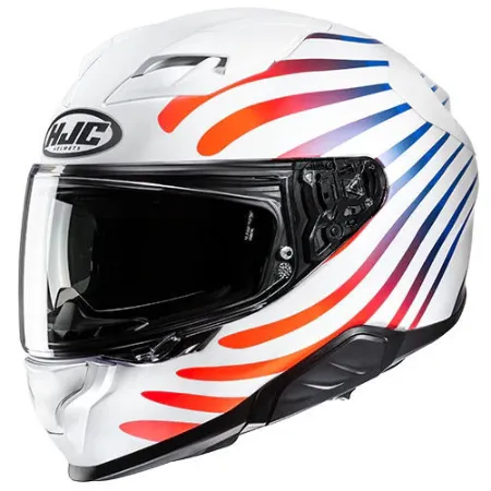 HJC F71 Zen MC21SF Kapalı Motosiklet Kaskı Beyaz Turuncu resmi