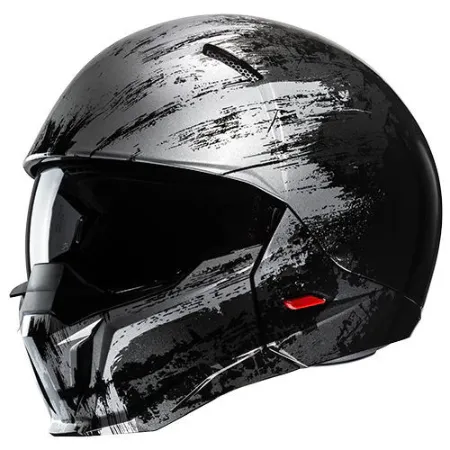 HJC İ20 Furia MC5 Modüler Motosiklet Kaskı Siyah Gri resmi