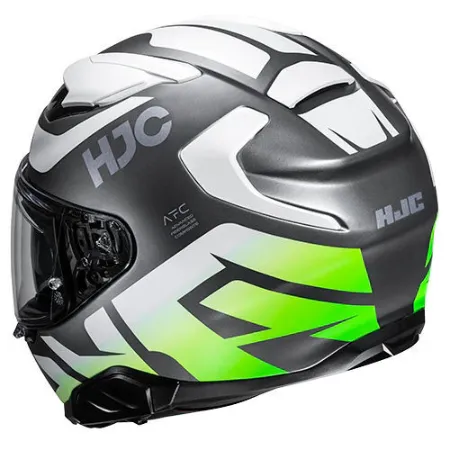 HJC F71 Bard MC4HSF Kapalı Motosiklet Kaskı Beyaz Gri resmi