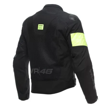Dainese VR46 Wetlap Air D-Dry Yazlık Motosiklet Ceketi Siyah Neon Sarı resmi
