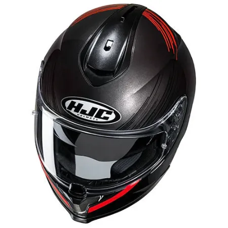 HJC C70N Sway MC1 Kapalı Motosiklet Kaskı Siyah Kırmızı resmi