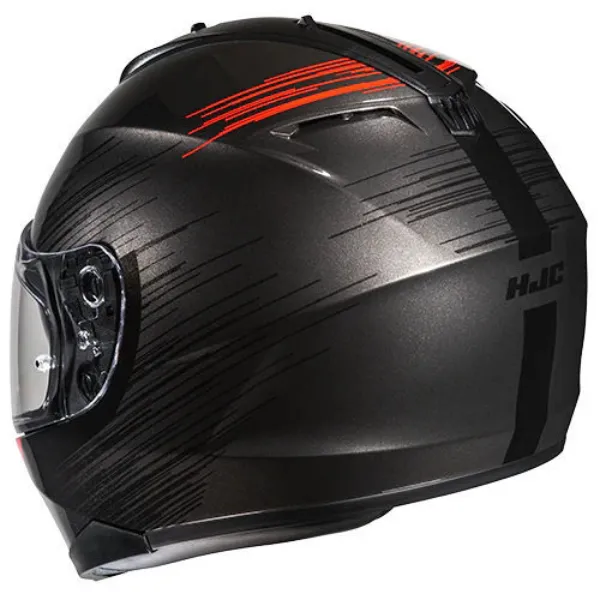 HJC C70N Sway MC1 Kapalı Motosiklet Kaskı Siyah Kırmızı resmi