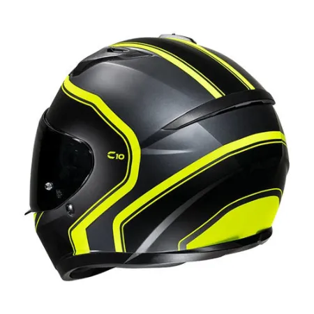 HJC C10 Elie MC3HSF Kapalı Motosiklet Kaskı Mat Siyah Neon resmi