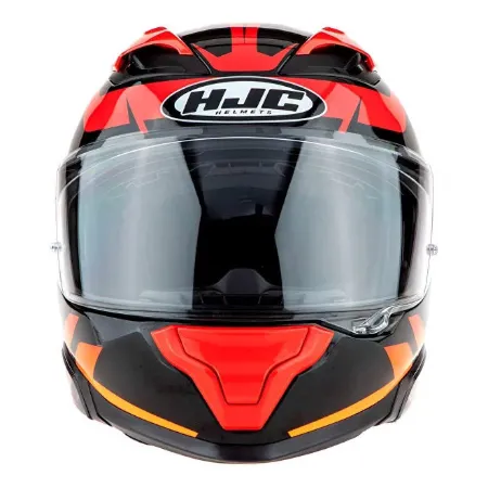HJC F71 Bard MC1 Kapalı Motosiklet Kaskı Siyah Sarı Kırmızı resmi