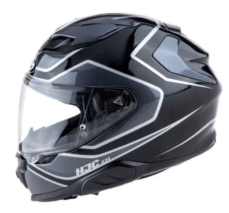 HJC F71 Idle MC5 Kapalı Motosiklet Kaskı Siyah Gri resmi