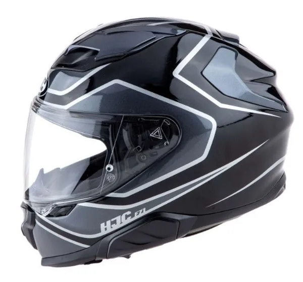 HJC F71 Idle MC5 Kapalı Motosiklet Kaskı Siyah Gri resmi