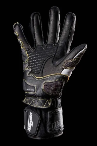 Furygan STYG20 X Kevlar Deri Motosiklet Yarış Eldiveni Siyah Beyaz resmi