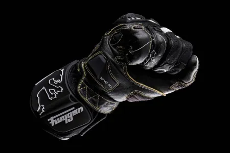 Furygan STYG20 X Kevlar Deri Motosiklet Yarış Eldiveni Siyah Beyaz resmi