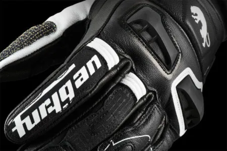 Furygan STYG15 Deri Motosiklet Yarış Eldiveni Siyah Beyaz resmi