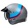 HJC V31 Byron MC21SF Yarım Motosiklet Kaskı Mat Gri Mavi resmi