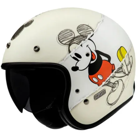 HJC V31 Disney Mickey Sketch MC1SF Yarım Motosiklet Kaskı resmi
