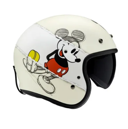 HJC V31 Disney Mickey Sketch MC1SF Yarım Motosiklet Kaskı resmi