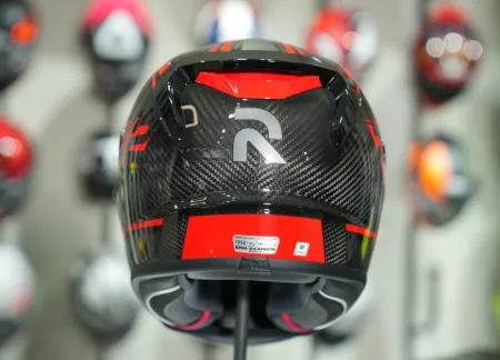 HJC RPHA12 Carbon Keres MC1 Kapalı Motosiklet Kaskı Kırmızı resmi