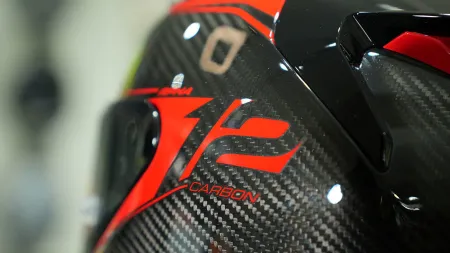 HJC RPHA12 Carbon Keres MC1 Kapalı Motosiklet Kaskı Kırmızı resmi