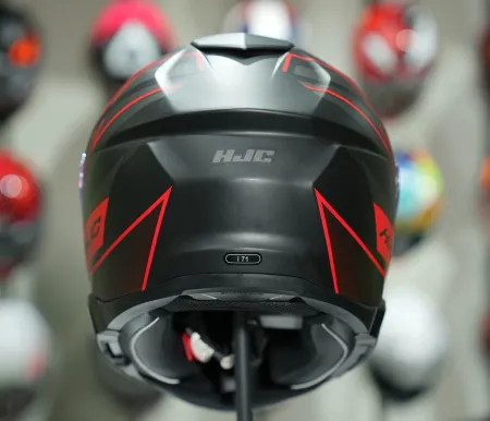 HJC İ71 Iorix MC1SF Kapalı Motosiklet Kaskı Siyah Kırmızı resmi