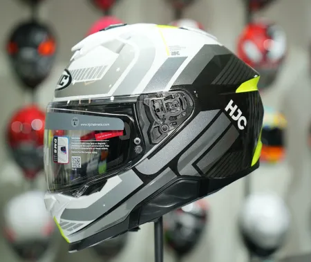 HJC İ71 VIZ MC3H Kapalı Motosiklet Kaskı Gri Neon resmi