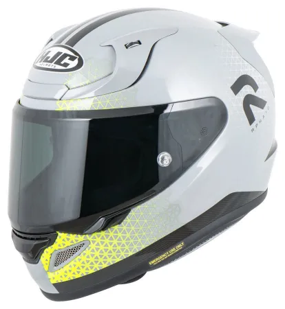 HJC RPHA12 Enoth MC3H Kapalı Motosiklet Kask Gri Neon resmi