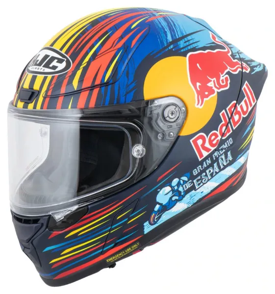 HJC RPHA1 Red Bull Jerez GP Kapalı Motosiklet Kaskı resmi