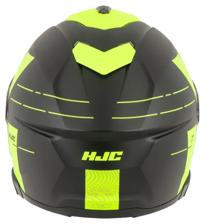 HJC İ71 Peka MC3HSF Kapalı Motosiklet Kaskı Mat Siyah Neon resmi