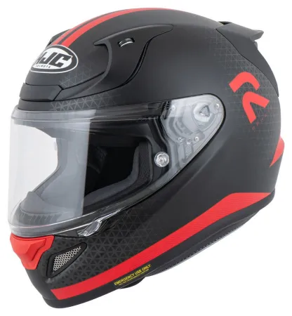 HJC RPHA12 Enoth MC1SF Kapalı Motosiklet Kask Mat Siyah Kırmızı resmi