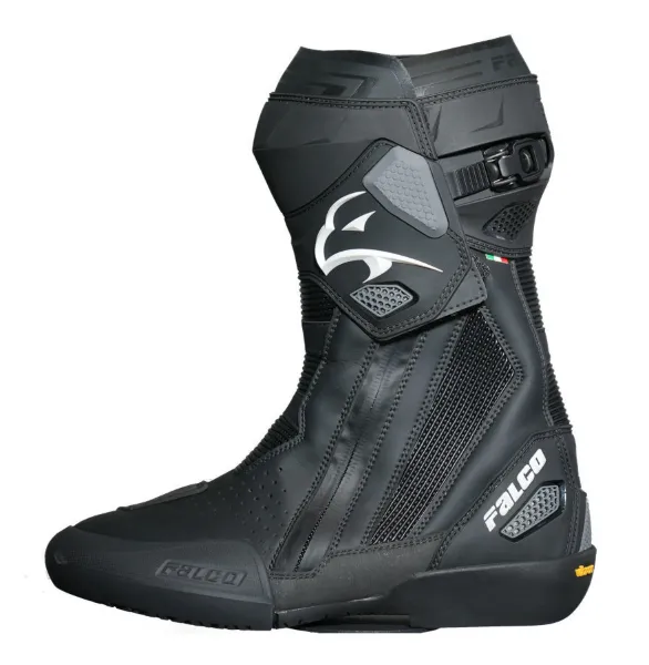 Falco Elite GP Yarış Motosiklet Botu Siyah resmi