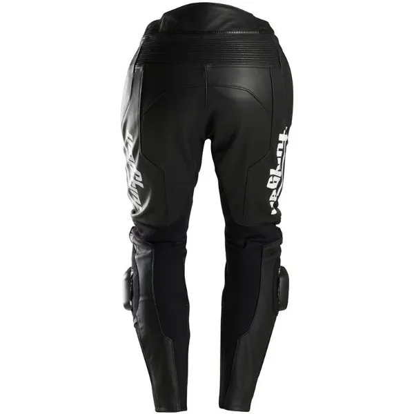 Furygan Drack Deri Motosiklet Pantolonu Siyah Beyaz resmi