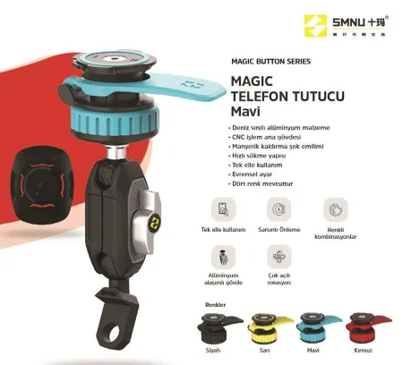 SMNU Magic Ayna Bağlantılı Telefon Tutucu Mavi resmi
