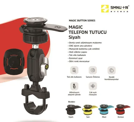 SMNU Magic Gidon Bağlantılı Telefon Tutucu Siyah resmi