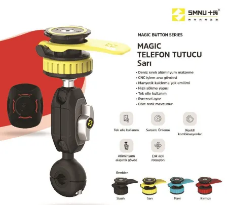 SMNU Magic Ayna Kolu Bağlantılı Telefon Tutucu Sarı resmi