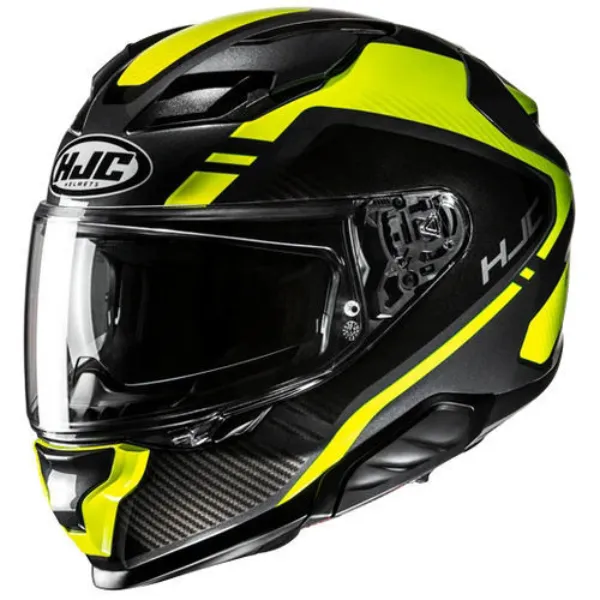 HJC F71 Tozz MC3H Kapalı Motosiklet Kaskı Siyah Neon Sarı resmi