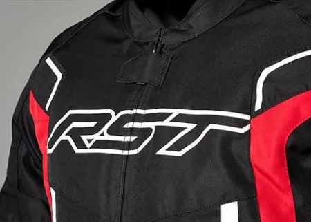 RST Pilot Evo Mevsimlik Motosiklet Ceketi Siyah Beyaz Kırmızı resmi