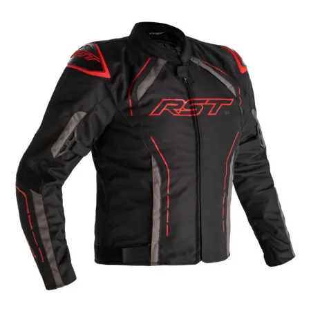 RST S1 Mevsimlik Motosiklet Ceketi Siyah Kırmızı resmi