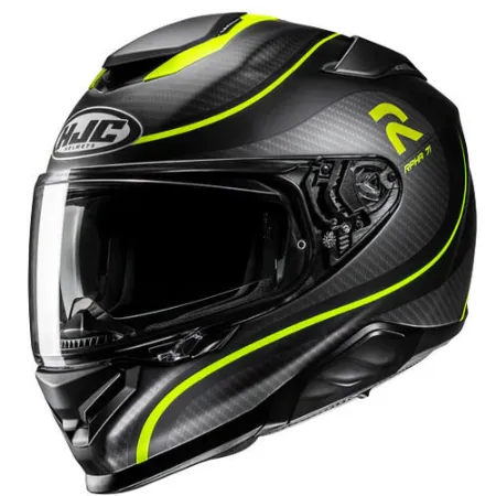 HJC RPHA71 Cleta MC3HSF Kapalı Motosiklet Kaskı Siyah Neon resmi