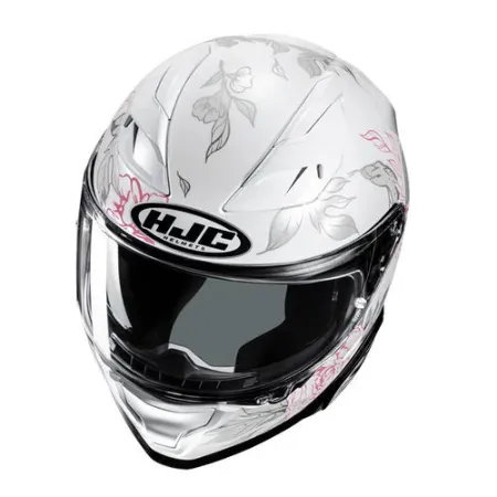 HJC F71 Eliz MC8 Kapalı Motosiklet Kaskı Parlak Beyaz resmi